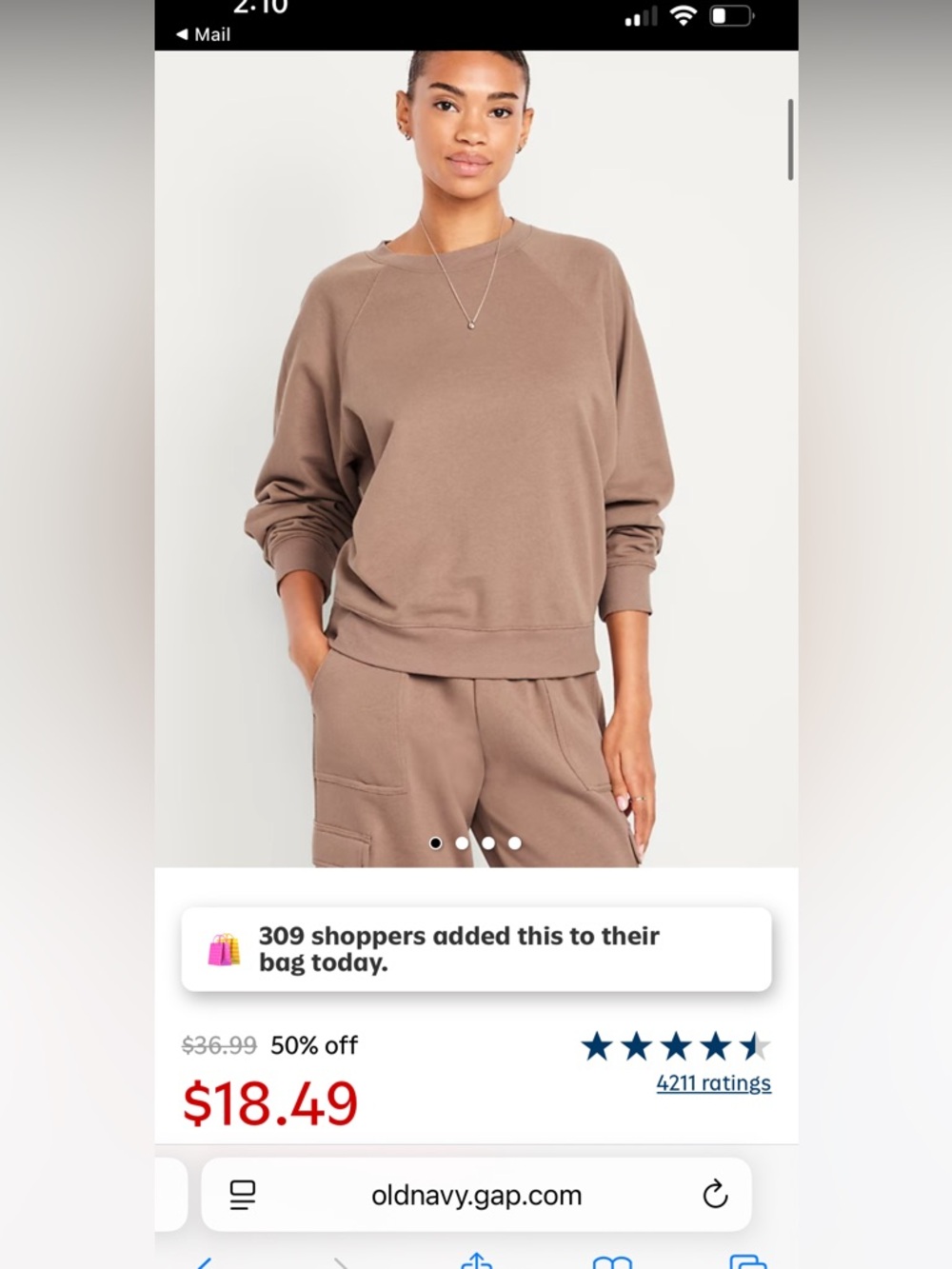 Old Navy SoComfy cotton sweatshirt